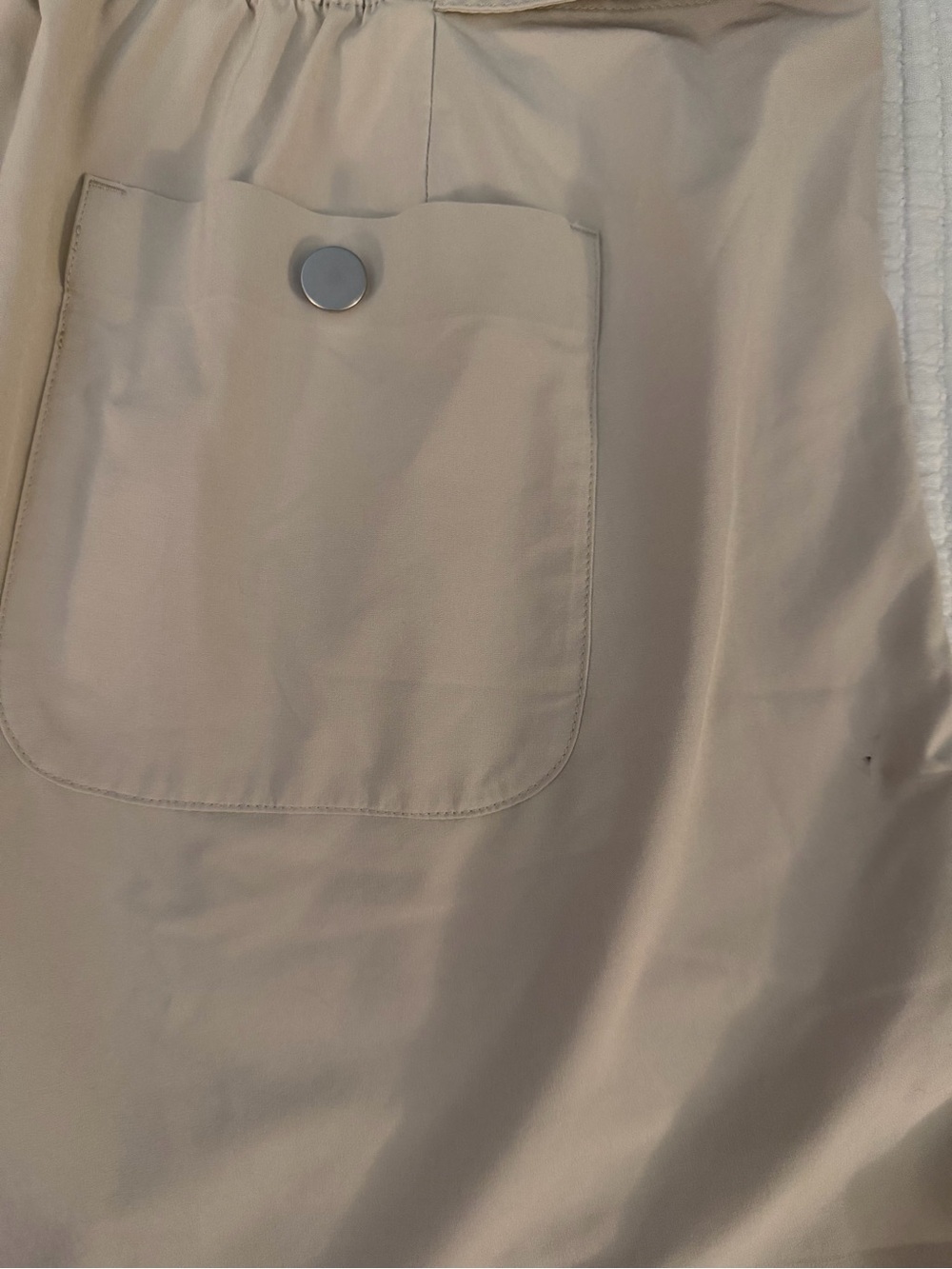 Athleta Beige Paperbag Tie-Waist Shorts - Picture 4 of 4